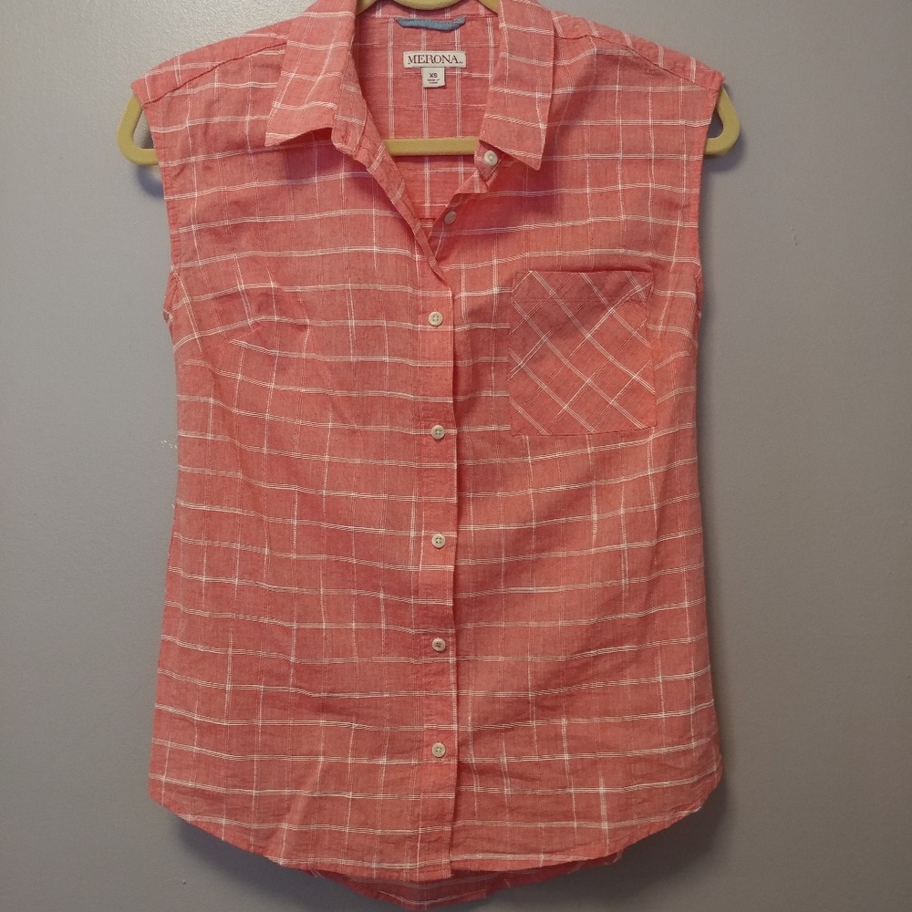 Lightweight button down blouse